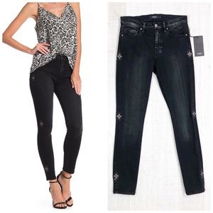 Hudson Nico Super Skinny Jean Interstellar Studded